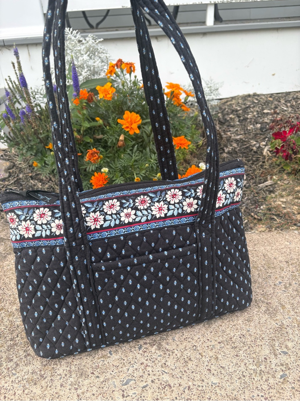 Y2K Vera Bradley 2005 “Alpine Black” Tote, Wallet, and Check Cover